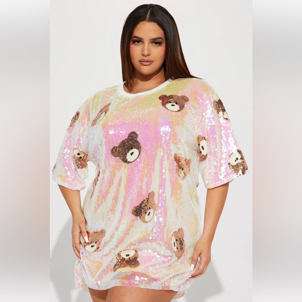 Plus Size Teddy Mini Dress